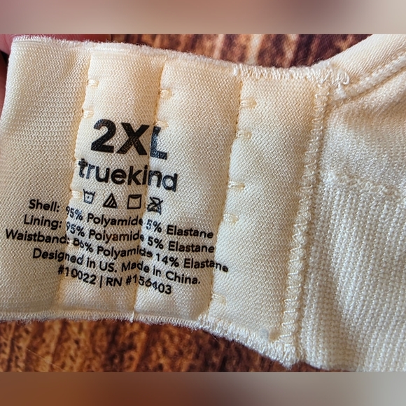 Truekind Size 2X Daily Comfort Wireless Shaper Bra Chai Nude Style #10022 - Picture 6 of 9